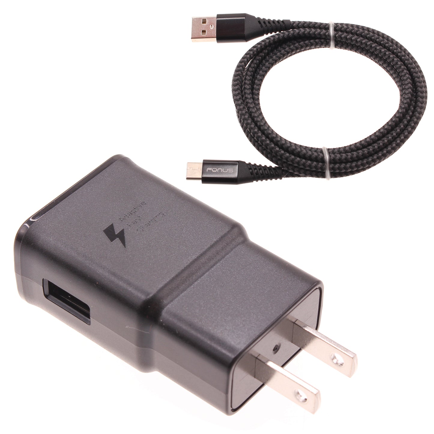 Fast Home Charger Type-C 6ft USB Cable Quick Power Adapter  - BFC38 1060-1