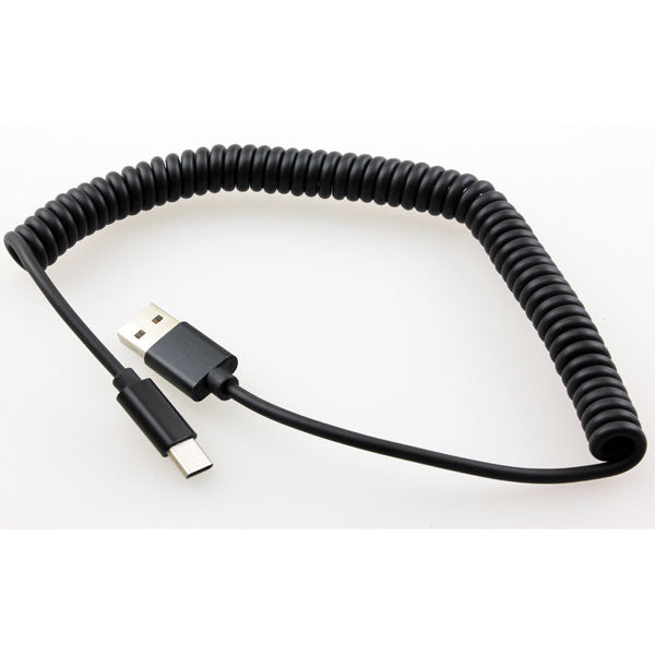 USB Cable Coiled Type-C Charger Cord USB-C  - BFF48 298-2