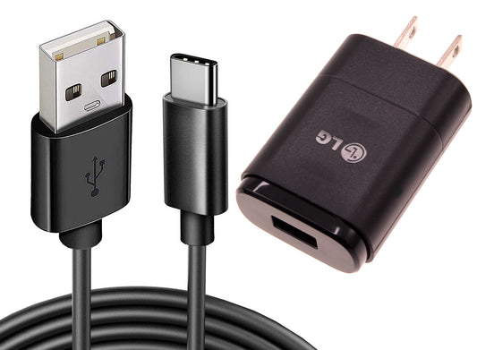 image of Home Wall USB Charger with 6ft Long Type-C Cable 2032-1