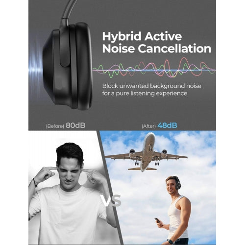 Wireless Headphones Foldable Headset w Mic Hands-free Earphones - BFL87 1321-6