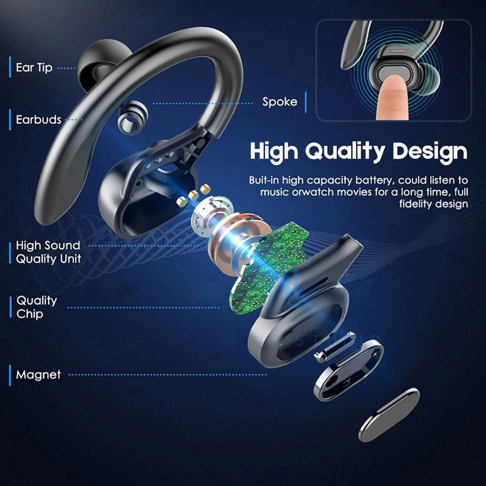  Ear-hook TWS Earphones Wireless Earbuds Headphones  Ear-hook   True Stereo   - BFY83 1810-5