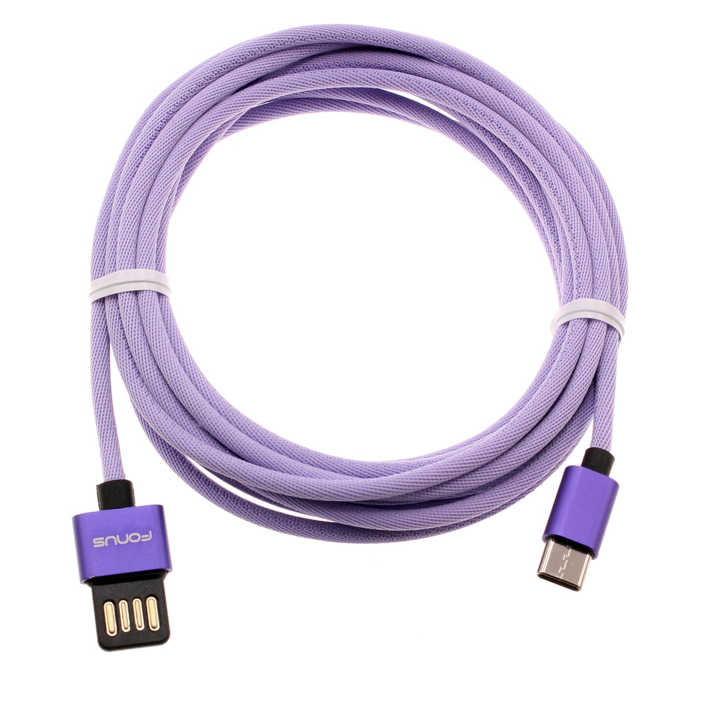 10ft USB-C Cable Purple Extra Long Fast Charger Power Cord Type-C  - BFA93 1551-1