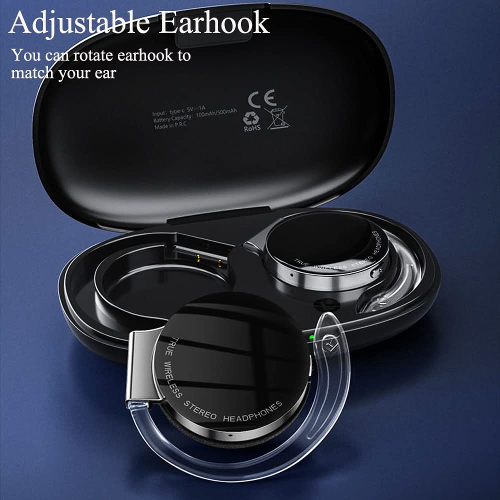 Ear-hook Wireless Earphones TWS Bluetooth Earbuds Over the Ear Headphones True Wireless Stereo Charging Case Hands-free Mic - BFZ42 1904-2