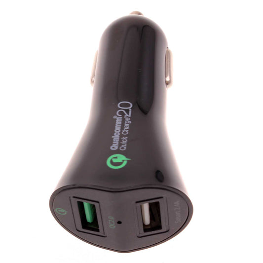 image of Car Charger 30W Fast 2-Port USB Power Adapter DC Socket  - BFK66 840-1