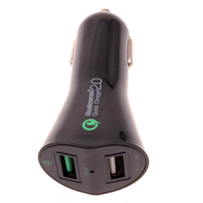 Car Charger 30W Fast 2-Port USB Power Adapter DC Socket  - BFK66 840-1