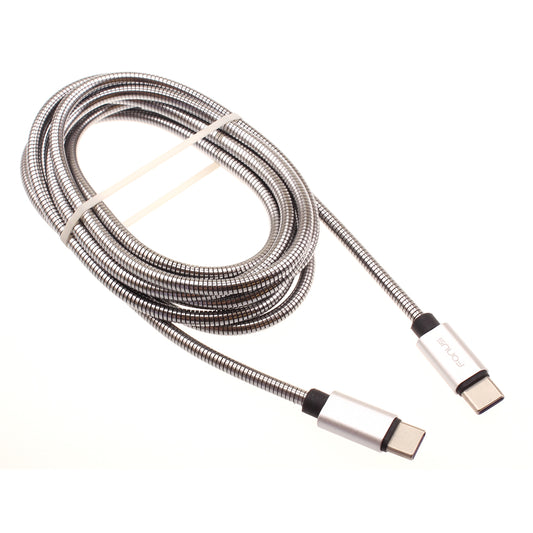 image of 6ft Metal PD Cable Type-C to USB-C Charger Cord Power Wire Sync  - BFD55 1426-1