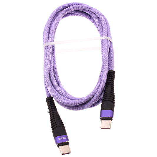 Purple 10ft PD Cable Type-C to USB-C Fast Charger Cord Extra Long  Power Wire  - BFA95 1548-1