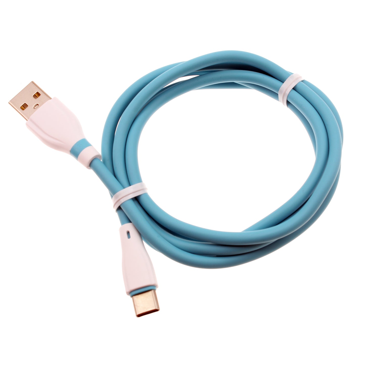 4ft USB-C Cable Blue Charger Cord Power Wire Type-C  - BFE13 1468-1