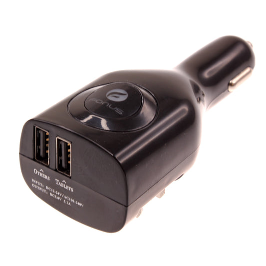 image of Car Home Charger 2-Port USB 2-in-1 Power Adapter DC Socket  - BFM67 776-1