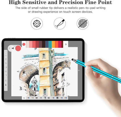 Stylus Touch Screen Pen Fiber Tip Aluminum Lightweight Blue  - BFZ50 1675-4