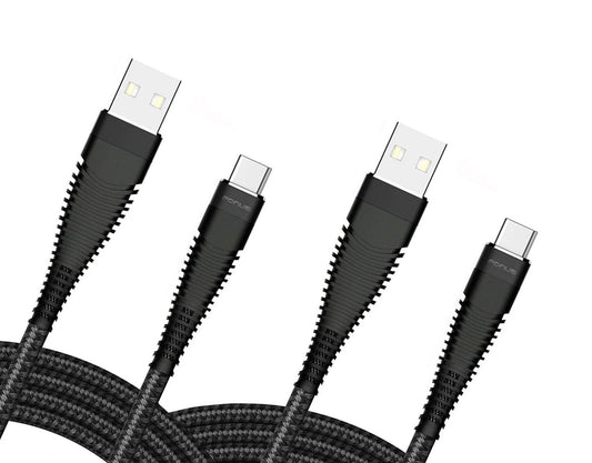 image of 6ft and 10ft Long USB-C Cables Fast Charge TYPE-C Cord Power Wire Data Sync Braided  - BFY75 1802-1