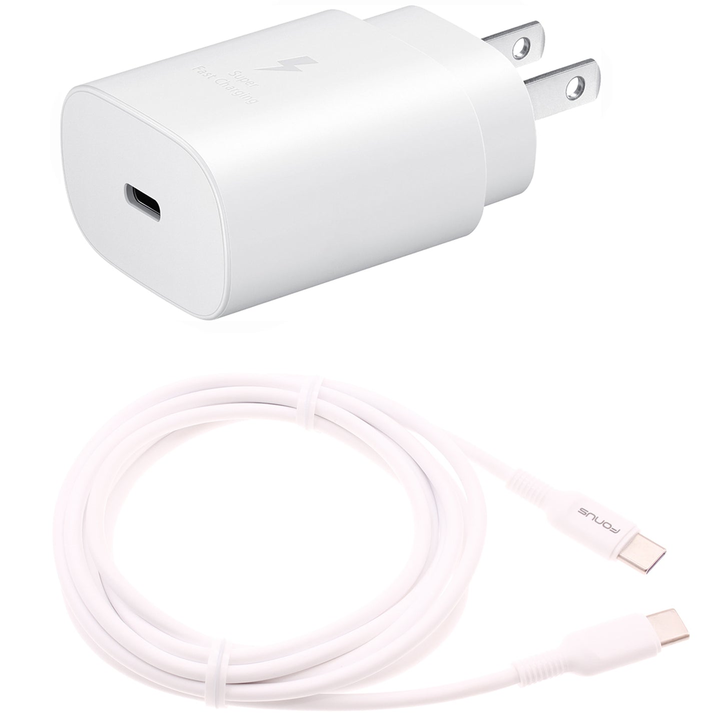 25W Fast Home Charger PD Type-C 10ft USB-C Cable Quick Power Adapter  - BFA78 1520-1