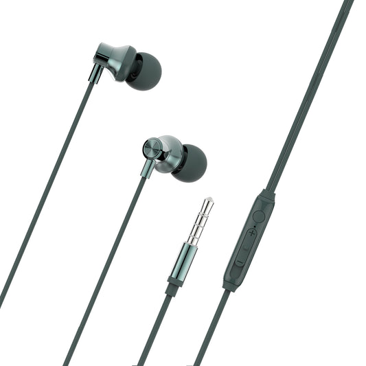 image of Wired Earphones Hi-Fi Sound Headphones Handsfree Mic Headset Metal Earbuds  - BFD75 1575-1