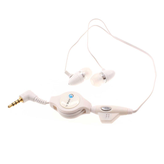 image of Retractable Earphones Wired Headphones Handsfree Mic Headset 3.5mm  - BFD57 365-1