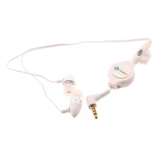 image of Retractable Earphones Wired Headphones Handsfree Mic Headset 3.5mm  - BFD57 365-1