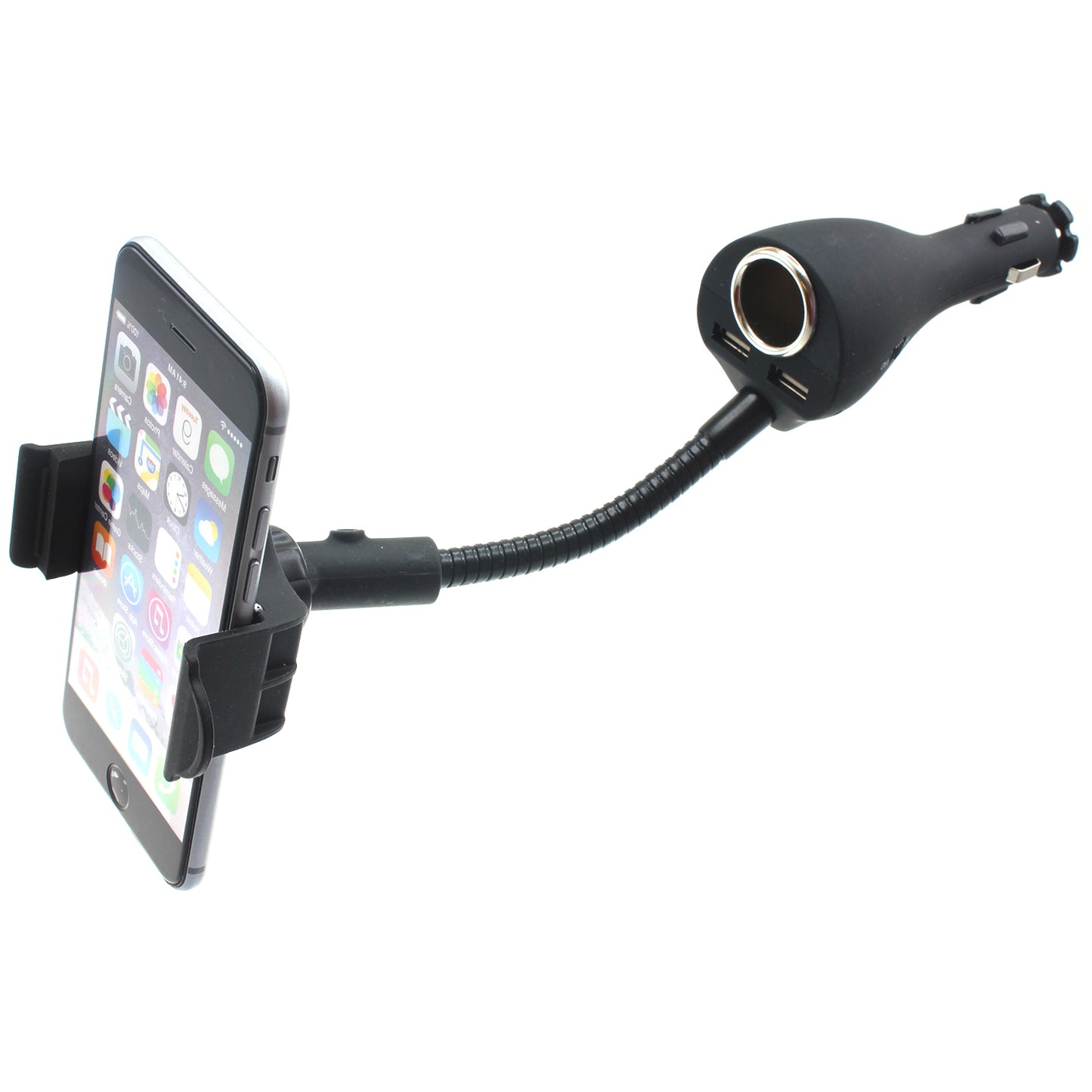 Car Mount Charger Holder DC Socket USB 2-Port Cradle  - BFB01 624-1