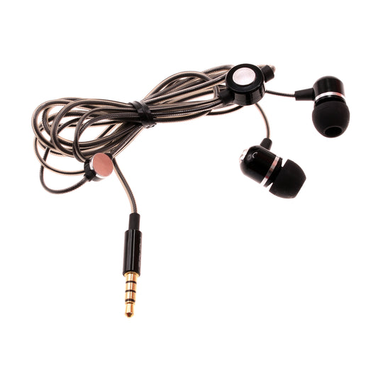 image of Wired Earphones Hi-Fi Sound Headphones Handsfree Mic Headset Metal Earbuds  - BFG70 433-1