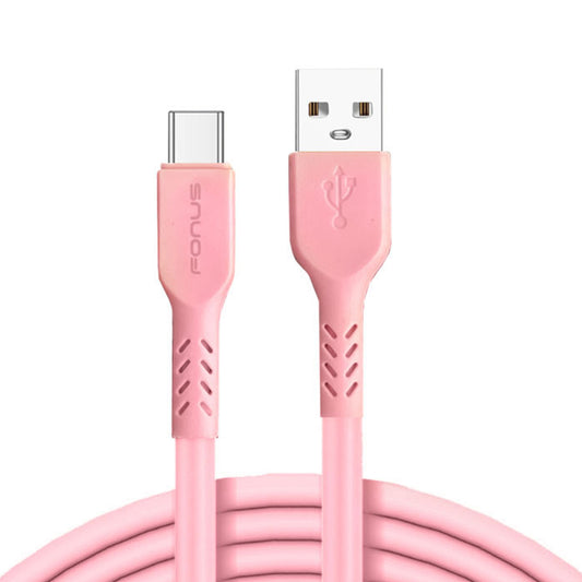 image of 6ft USB-C Cable Pink Charger Cord Power Wire Type-C  - BFA60 1418-1