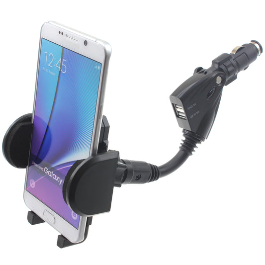 image of Car Mount Charger Holder DC Socket USB Port Cradle  - BFD52 626-1