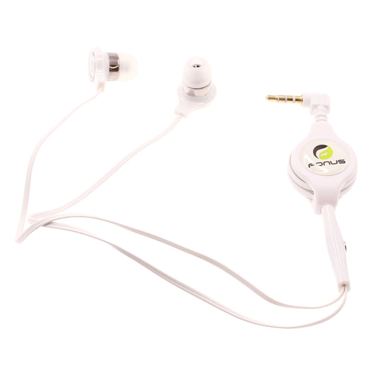 image of Retractable Earphones Headphones Hands-free Headset Handsfree Earbuds  - BFB72 407-1