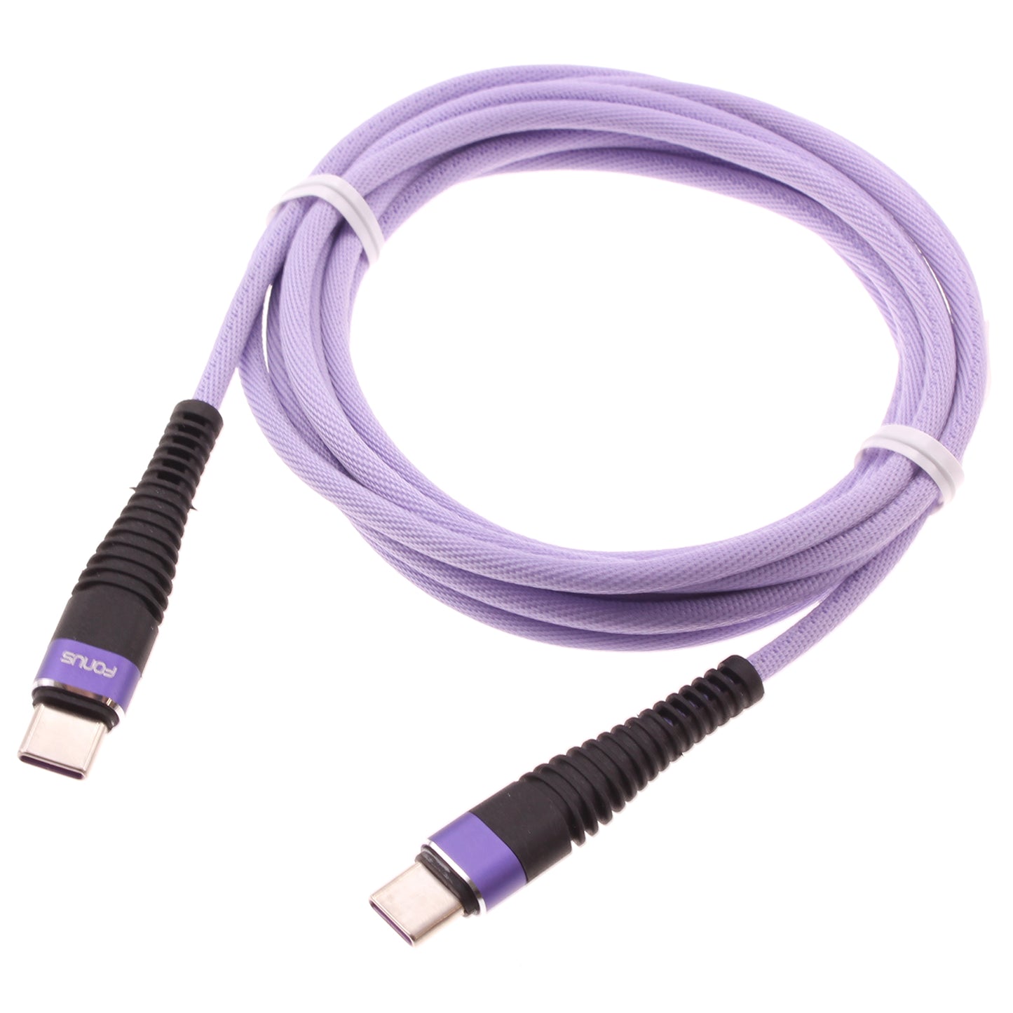 Purple 6ft PD Cable Type-C to USB-C Long Charger Cord Power Wire Sync  - BFA94 1547-1