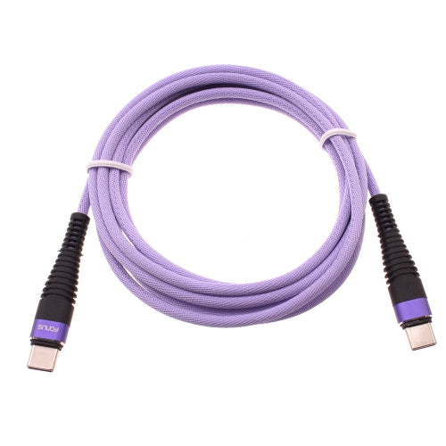 image of Purple 10ft PD Cable Type-C to USB-C Fast Charger Cord Extra Long  Power Wire  - BFA95 1548-1