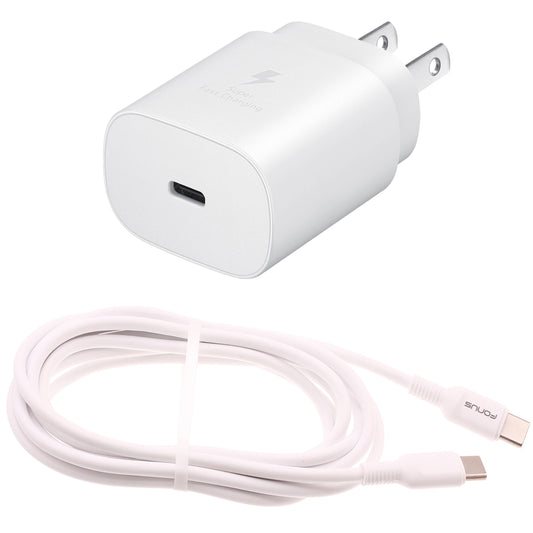 image of 25W Fast Home Charger PD Type-C 10ft USB-C Cable Quick Power Adapter  - BFA78 1520-1