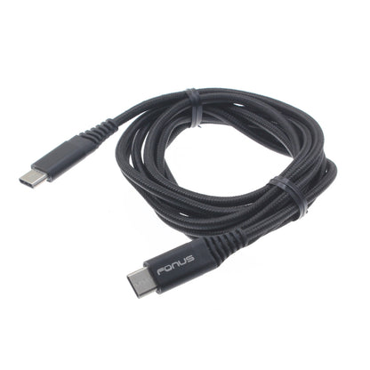 USB-C Cable 6ft Long Fast Charger Power Cord (Type-C to Type-C) Wire  - BFR20 1037-2