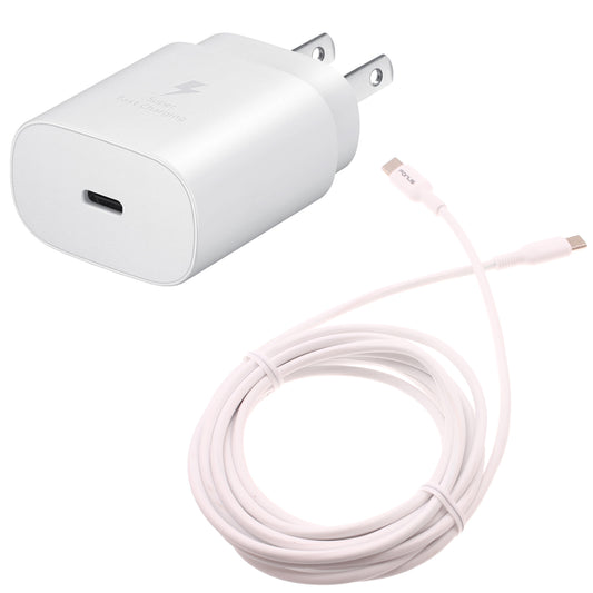 image of 25W Fast Home Charger PD Type-C 6ft USB-C Cable Quick Power Adapter  - BFA79 1519-1