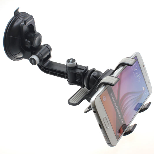 image of Car Mount Dash Windshield Holder Cradle Rotating  - BFJ05 642-1