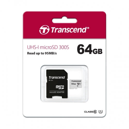 64GB Memory Card Transcend High Speed MicroSD Class 10 MicroSDXC  - BFV24 1390-2