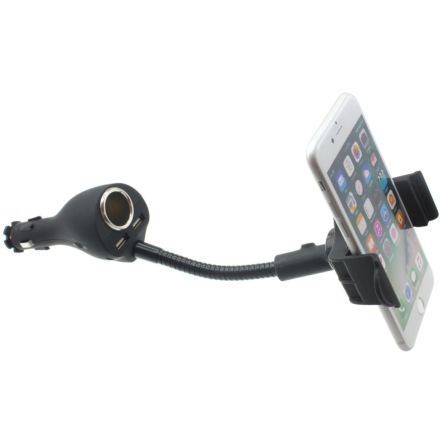 Car Mount Charger Holder DC Socket USB 2-Port Cradle  - BFB01 624-1