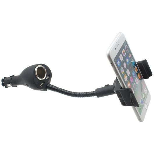 image of Car Mount Charger Holder DC Socket USB 2-Port Cradle  - BFB01 624-1