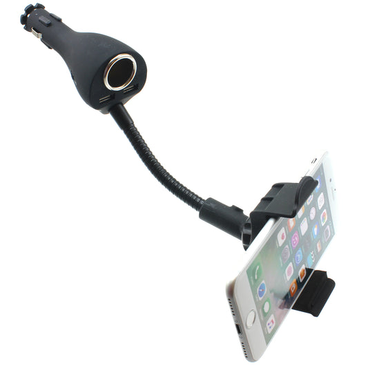 image of Car Mount Charger Holder DC Socket USB 2-Port Cradle  - BFB01 624-1