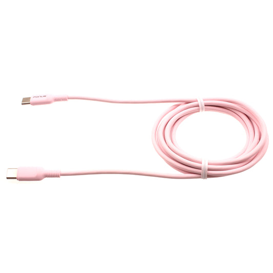 image of Pink 6ft Long Cable USB-C to Type-C PD Fast Charger Cord Power Wire  - BFB43 1419-1