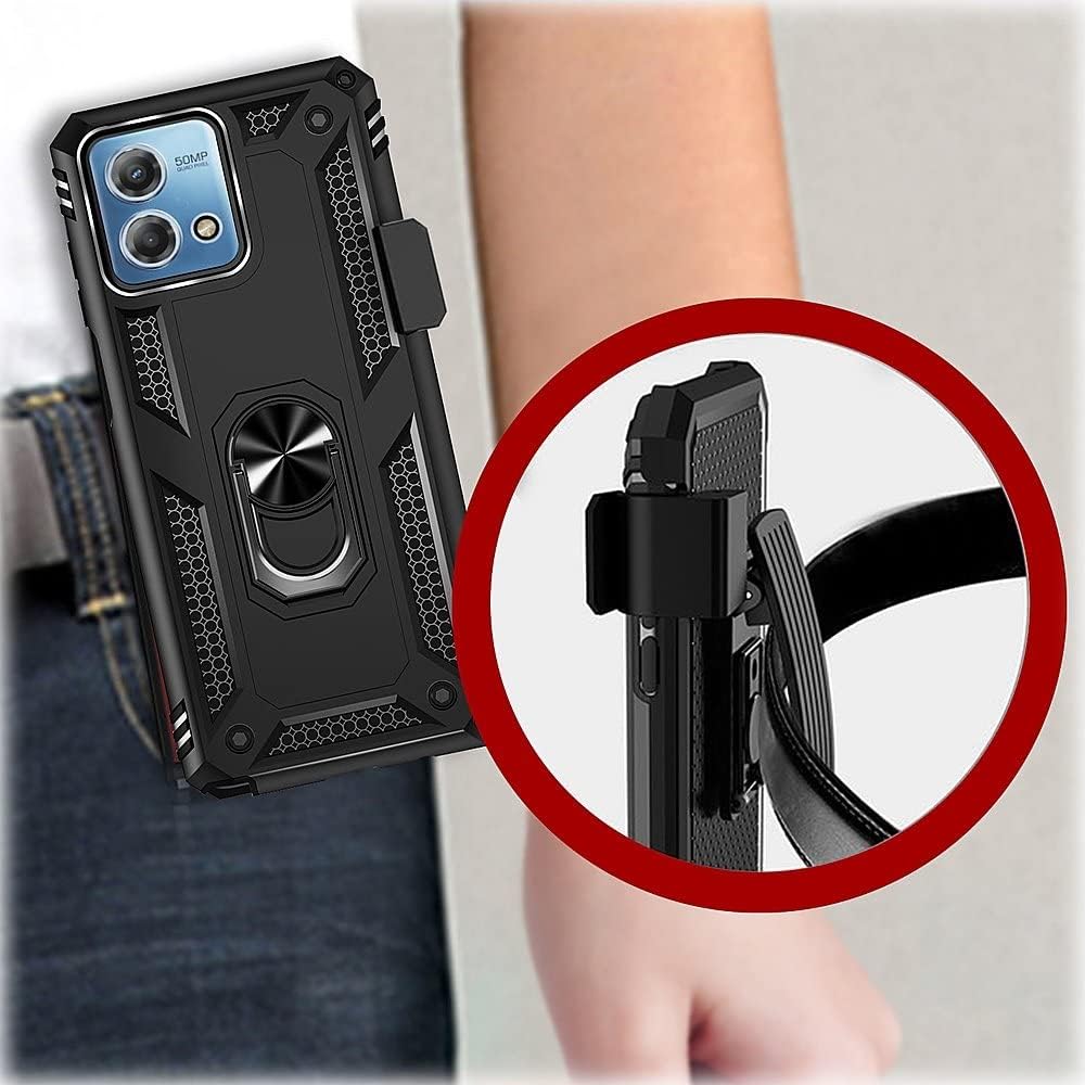 For Motorola Moto G Stylus 5G 2024 Case with Belt Clip Holster 2092-7