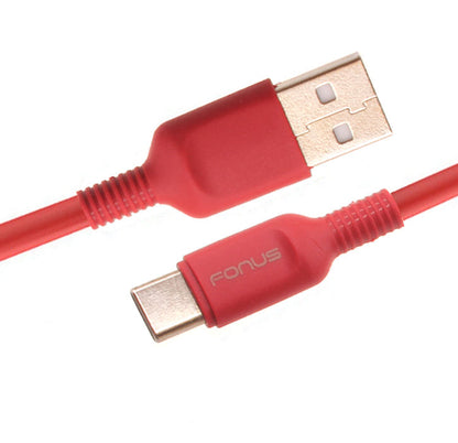 6ft USB-C Cable Red Charger Cord Power Wire Type-C  - BFC15 1423-1