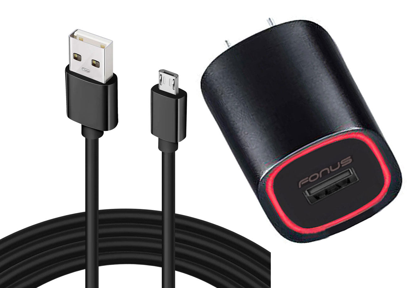 Home Charger Fast 18W 6ft  Cable Micro USB Power Adapter  - BFC32 978-1