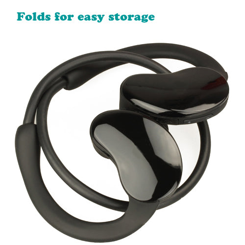 Wireless Headphones Sports Earphones With Microphone Folding Neckband Headset - BFD15 486-5