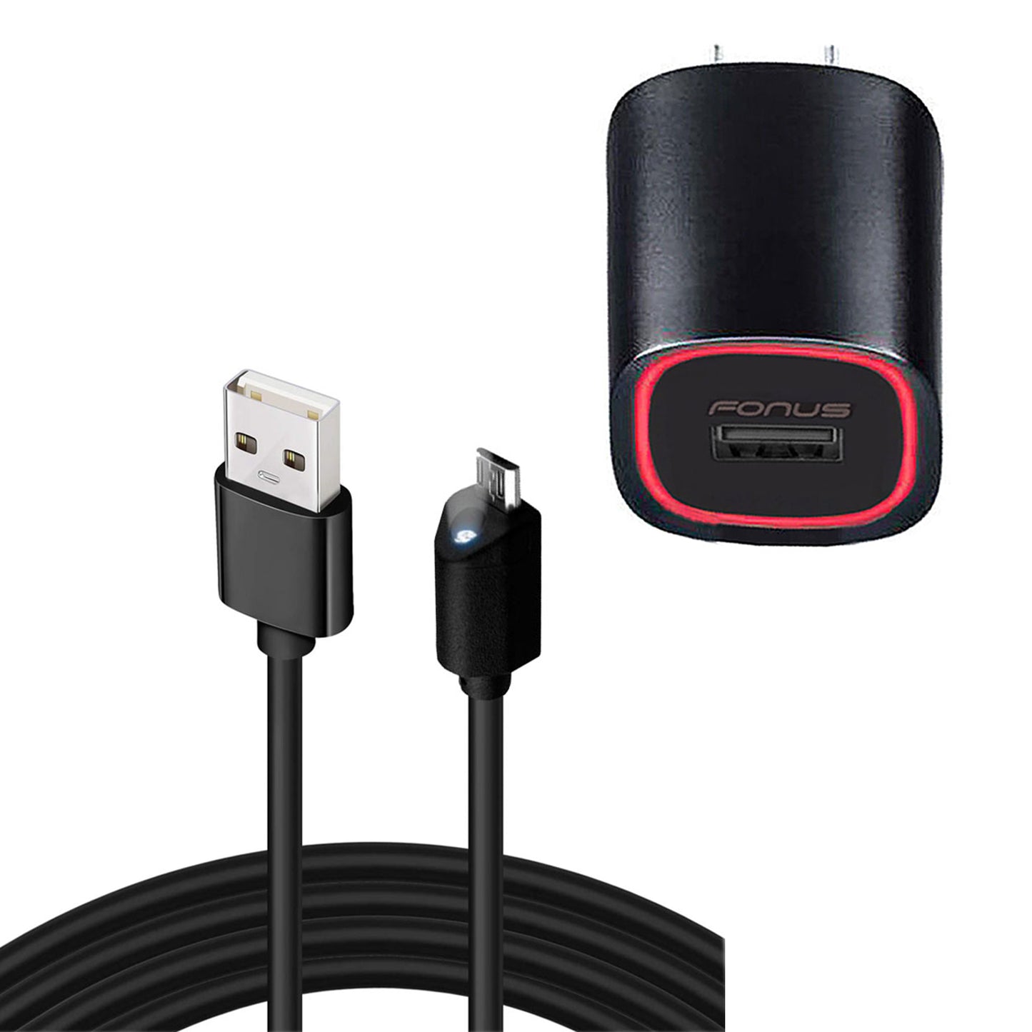 Home Charger 2.4A 6ft Cable Micro USB Wall Power  - BFM44 842-1