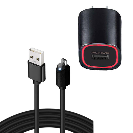 image of Home Charger 2.4A 6ft Cable Micro USB Wall Power  - BFM44 842-1