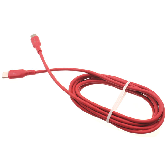 image of Red 6ft Long Cable USB-C to Type-C PD Fast Charger Cord Power Wire  - BFD18 1422-1