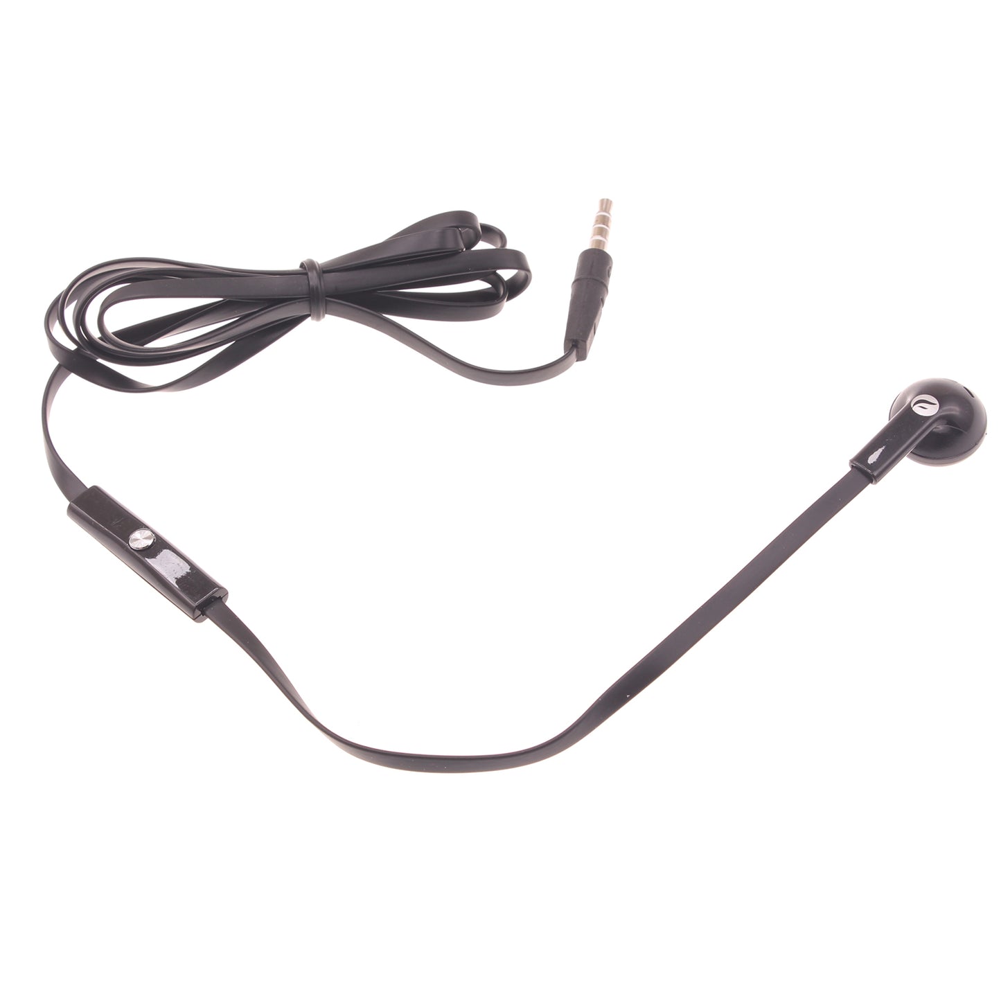 Mono Headset Wired Earphone Single Earbud 3.5mm Headphone Flat  - BFJ88 387-1