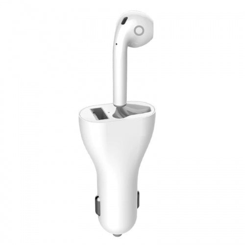 Wireless Earphone Docking Car Charger Mono Headset Headphone Single Earbud With Mic - BFL89 1325-1