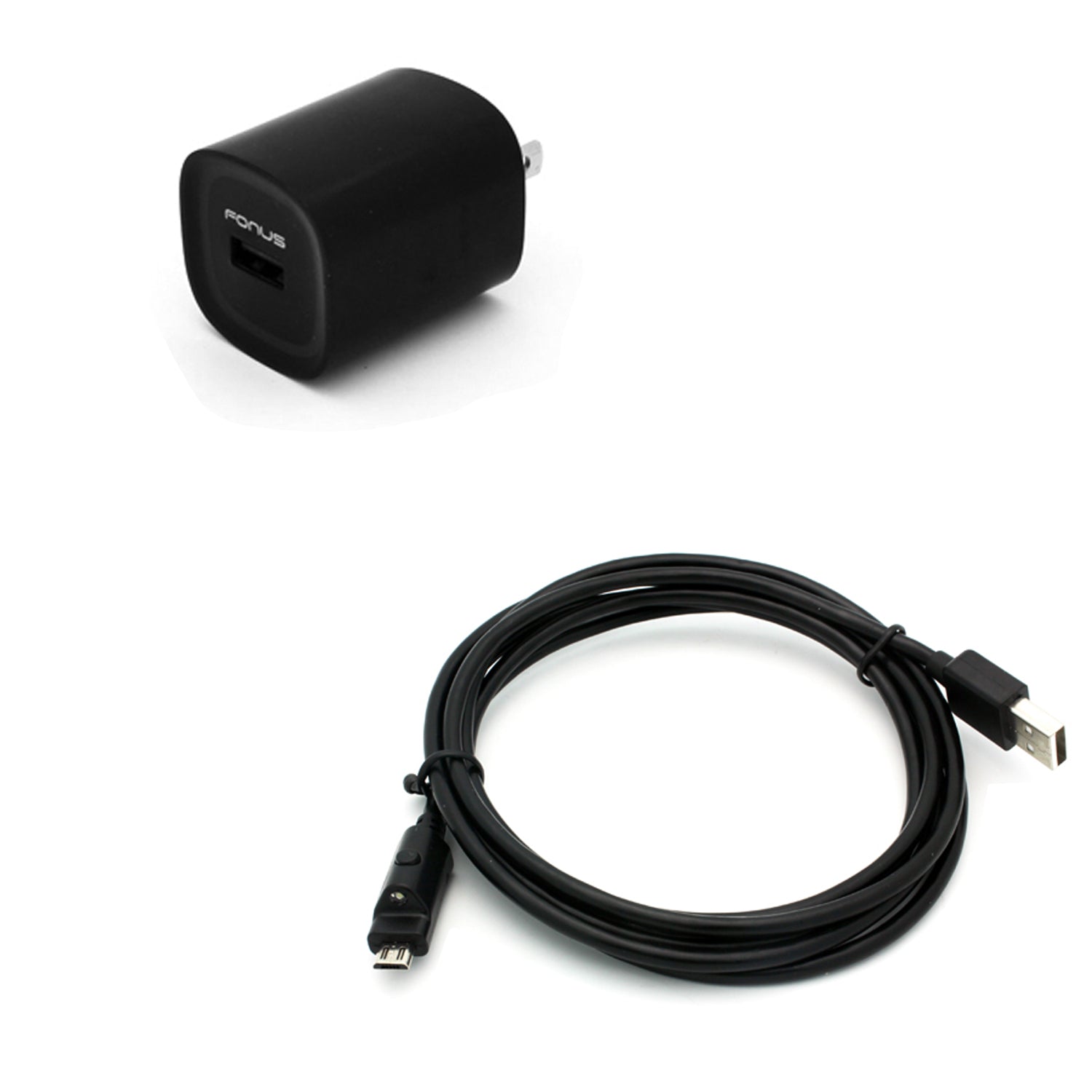 Home Charger 2.4A 6ft Cable Micro USB Wall Power  - BFC12 813-1