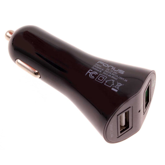 image of Car Charger 30W Fast 2-Port USB Power Adapter DC Socket  - BFK66 840-1