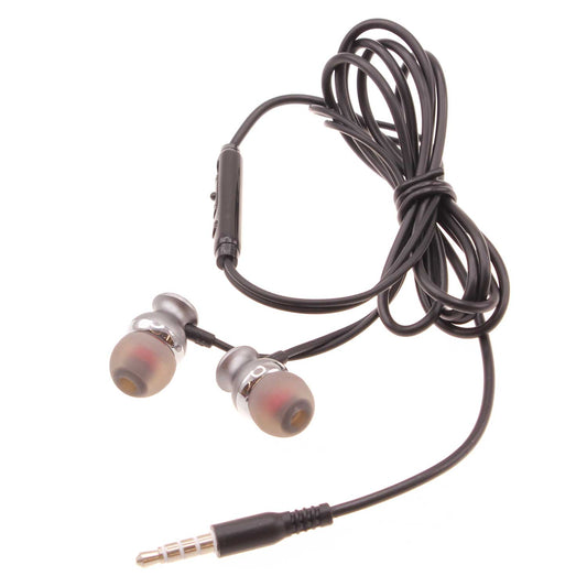 image of Wired Earphones Hi-Fi Sound Headphones Handsfree Mic Headset Metal Earbuds  - BFD99 1580-1