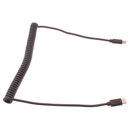 image of Coiled Cable USB-C to TYPE-C Fast Charger Cord Power  - BFD26 1421-1