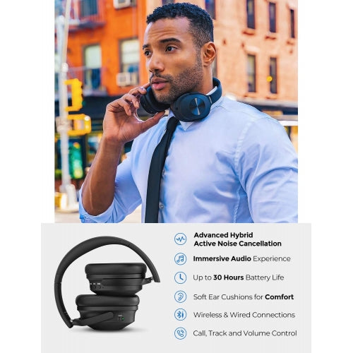 Wireless Headphones Foldable Headset w Mic Hands-free Earphones - BFL87 1321-5