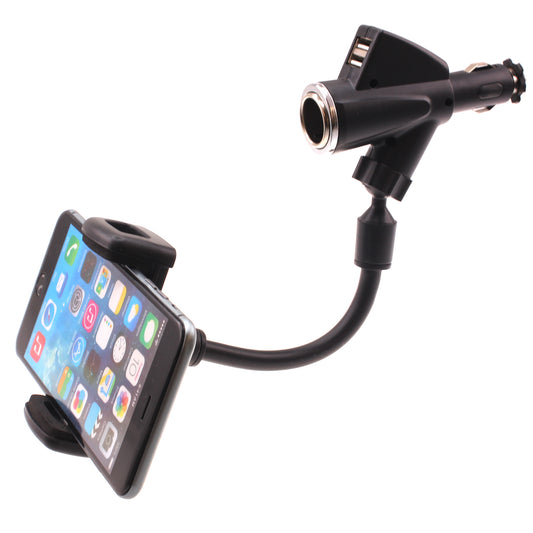 image of Car Mount Charger Holder DC Socket USB Port Cradle  - BFD69 640-1